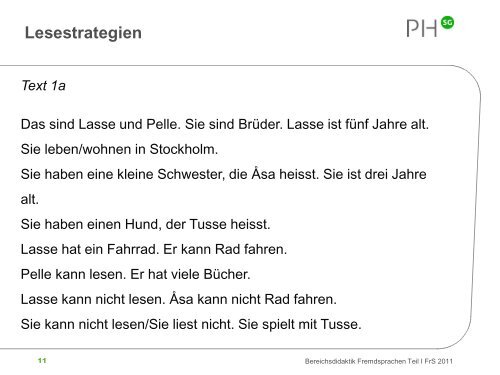 Rezeptive Fertigkeiten: Lese- und Hörverstehen - Optimisme.ch