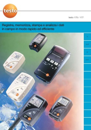 Ulteriori caratteristiche dei Data Logger Testo - Logismarket