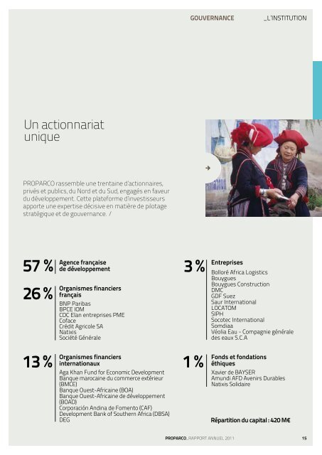 Rapport Annuel 2011 - Proparco