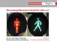 Was bewegt Menschen körperlich aktiv zu sein? - VfED