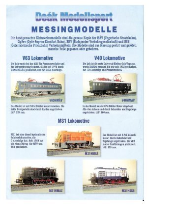 MESSINGMODELLE - Modellismo ferroviario