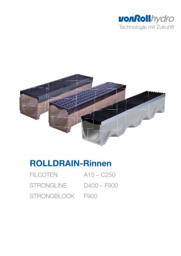 ROLLDRAIN-Rinnen - vonRoll hydro