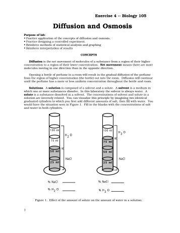 Diffusion and Osmosis