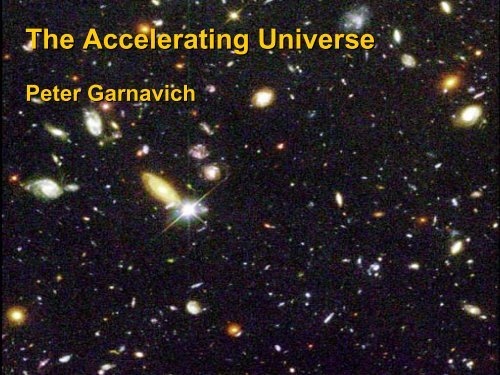 The Accelerating Universe