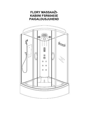 flory massaaÃ…Â¾i- kabiini fsr60403e paigaldusjuhend - AS FEB