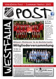 Mitgliederversammlung - SC Westfalia Anholt