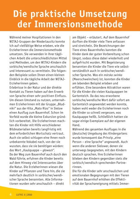 Heft 3/2010 - WITAJ-Sprachzentrums