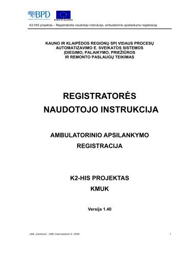 Registratores__ambulatorinis_apsilankymas. - Kauno klinikos