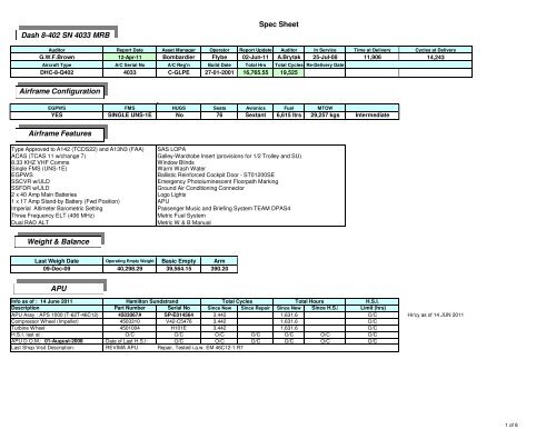 Technical Data PDF - Bombardier
