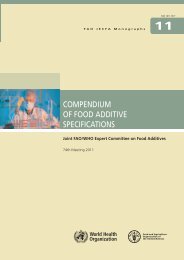 COMPENDIUM OF FOOD ADDITIVE SPECIFICATIONS - FAO