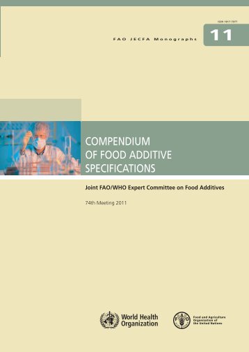 COMPENDIUM OF FOOD ADDITIVE SPECIFICATIONS - FAO