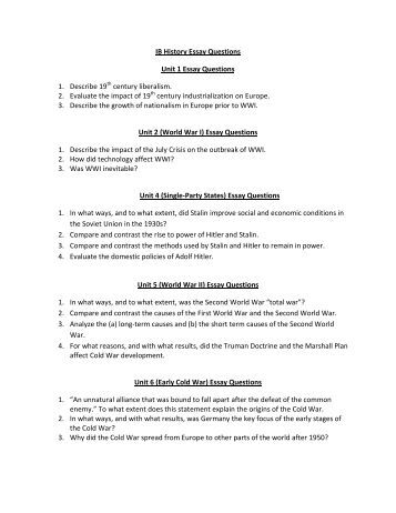 Top history essay topics