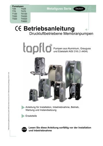 Betriebsanleitung - Steinle Industriepumpen GmbH