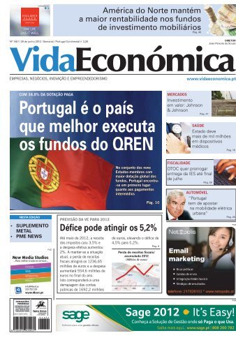 Portugal Ã© o paÃ­s que melhor executa os fundos ... - Vida EconÃ³mica