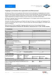 Fragebogen zum Anschluss Ihrer Liegenschaft an den ... - SAK