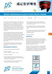 produktdatenblatt denso bohranschlussstutzen dn150 / dn200