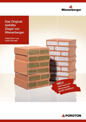 Das Original. Gefüllte Ziegel von Wienerberger. - EnEV-Service