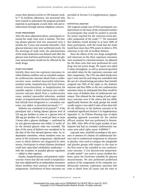 Effect of Nateglinide on the Incidence of Diabetes and ...