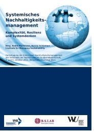 Systemisches Nachhaltigkeits- management - Institute for Managing ...