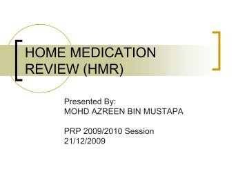 HOME MEDICATION REVIEW