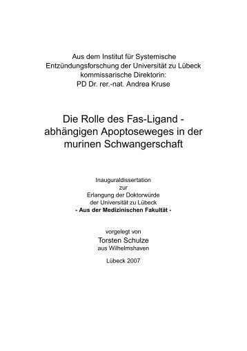 Die Rolle des Fas-Ligand - abh¨angigen Apoptoseweges in der ...