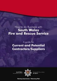 How to do Business with South Wales Fire and Rescue Service