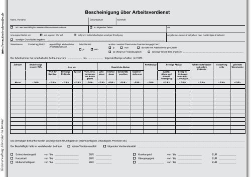 Verdienstbescheinigung zum Sozialhilfeantrag - Kreisverwaltung ...