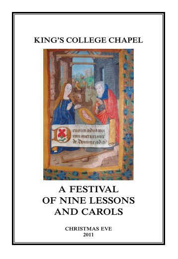 king's college chapel a festival of nine lessons and carols - WGBH