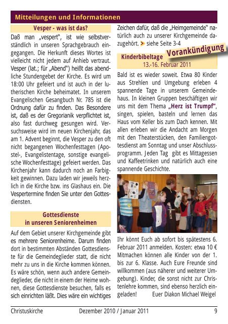 Gemeindebrief Dezember 2010 und Januar 2011 als pdf