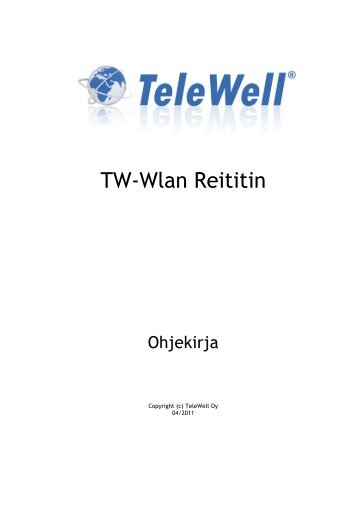 TW-Wlan Reititin - Telewell