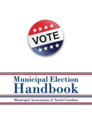 Election Handbook - Municipal Association of South Carolina