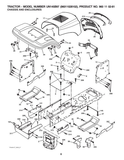 TRACTOR - MODEL NUMBER