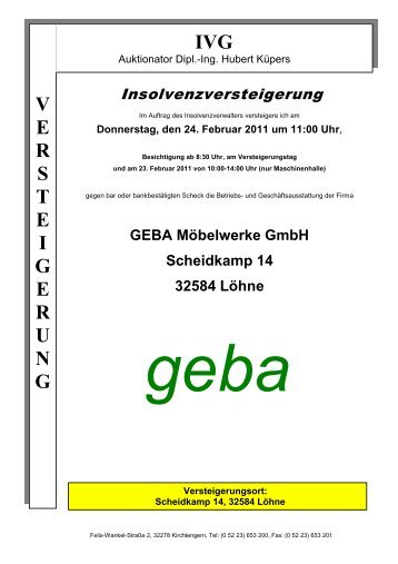 Geba - IVG mbH & Co. KG