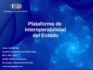 ImplementaciÃ³n de la Plataforma de Interoperabilidad del ... - Ongei