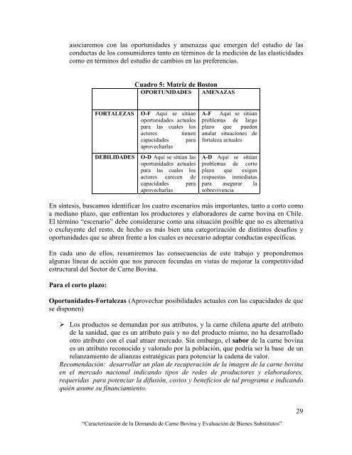 CaracterizaciÃ³n de la demanda de carne bovina y ... - Odepa