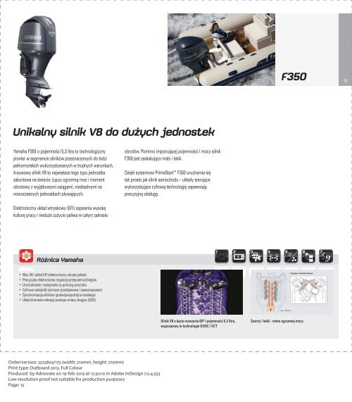 Katalog Silniki zaburtowe 2013 (pdf, 5 M... - Yamaha Motor Europe