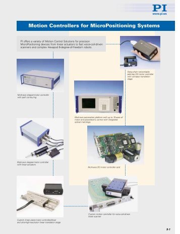 Motion Controllers for MicroPositioning Systems - PI (Physik ...