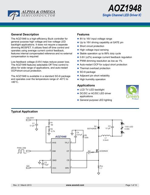 Datasheet AOZ1948 - setron
