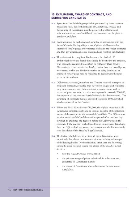 CONTRACT PROCEDURE RULES - SPS Consultancy