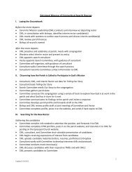 Chronology of Search Process - The Episcopal Diocese of Connecticut