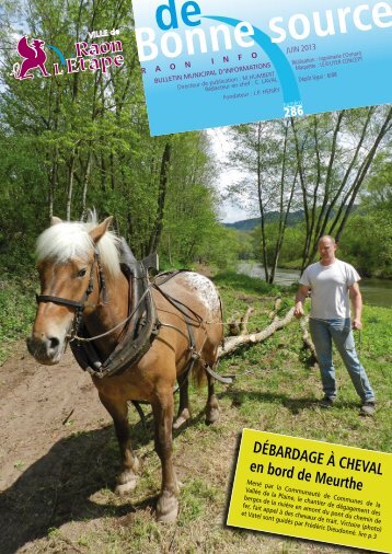 DÃBARDAGE Ã CHEVAL en bord de Meurthe - Raon l'Etape