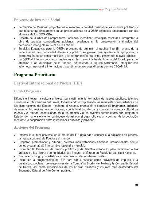 Programa Sectorial 2005-2011 de EducaciÃ³n, Cultura y Deporte