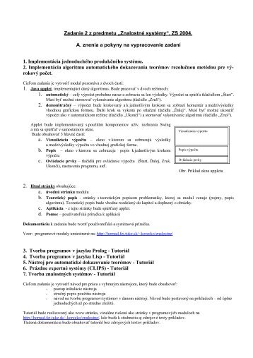 pokyny na vypracovanie, pridelenÃ­ rieÅ¡itelia (pdf) - Hornad - TUKE