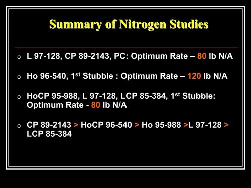 Sugarcane Fertilizer Recommendations