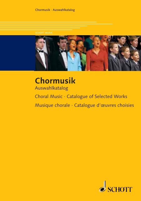 Chormusik - Schott Music