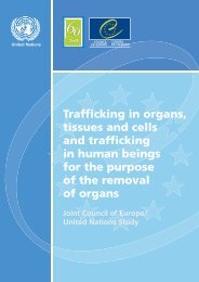 Trafficking in organs, tissues and cells and trafficking in human ...