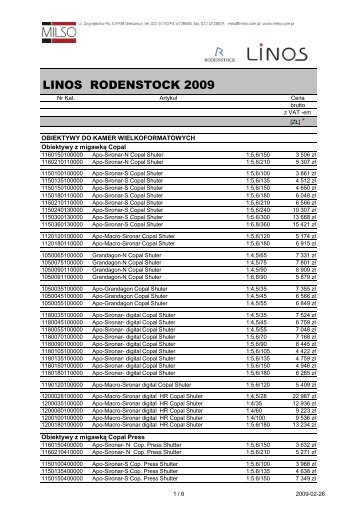 Linos-Rodenstock 2009 - Milso