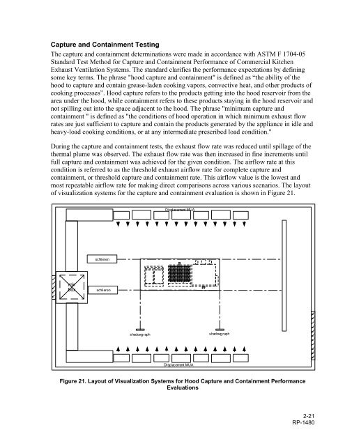 ASHRAE Research Project 1480 Report - Food Service Technology ...