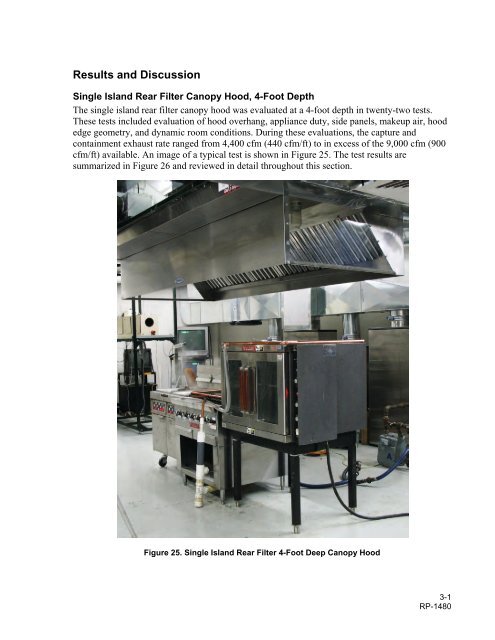 ASHRAE Research Project 1480 Report - Food Service Technology ...