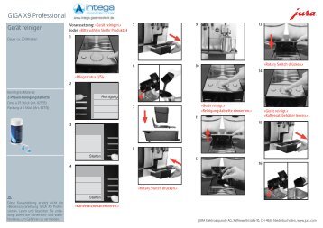 Reinigung Jura GIGA X9 Professional
